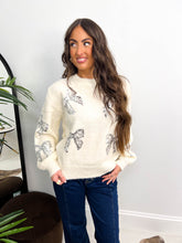 The Zoe - Sequin Bow Knit